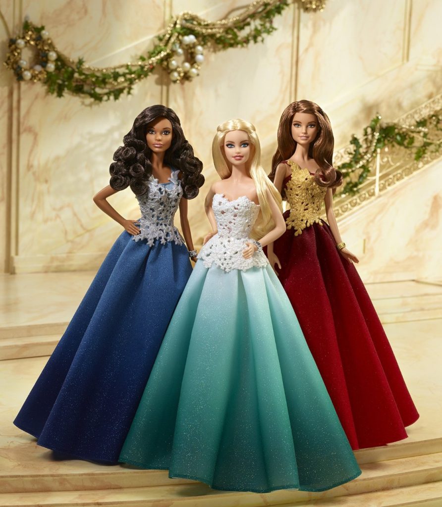 Barbie Magia delle Feste 2016 Natale Capodanno 2017 abito turchese rosso blu costo