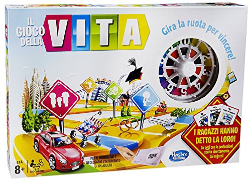 Il Gioco della Vita Hasbro gioco da tavolo in scatola ruota numero giocatori età prezzo di vendita