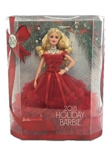 Barbie Magia delle Feste 2018 Bionda Natale Holiday 2019 colore abito rosso bracciale cerchietto collana perle costo acquisto