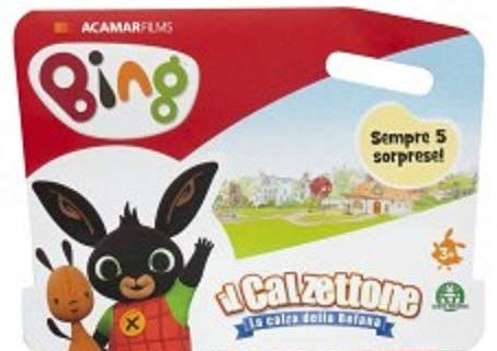 Coniglio Bing Calzettone Befana 2020 cosa si trova sempre 5 regali sorprese contenuto giocattoli