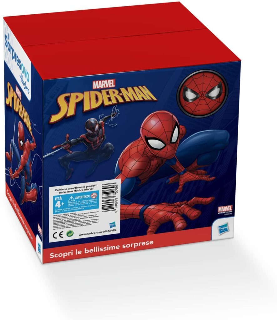 Novità Sorpresovo spiderman 2020 Hasbro regali cosa contiene sempre dentro sorprese personaggi uomo ragno età costo vendita