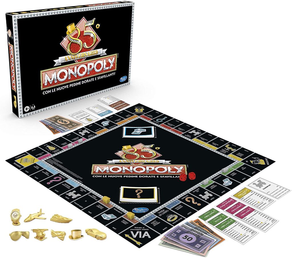 Monopoly 85 anniversario gioco da tavolo Hasbro Novità 2020 regolamento costo online in quanti si gioca