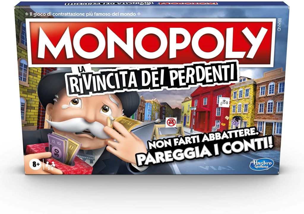 Monopoly Rivincita dei perdenti Gioco scatola Hasbro come si gioca istruzioni prezzo vendita