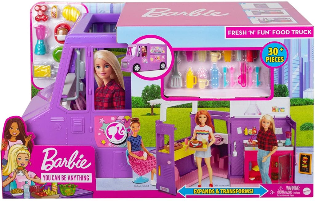 Furgoncino Street Food Barbie trasformabile novità natale 2020 foodtruck quanto costa prezzo vendita online
